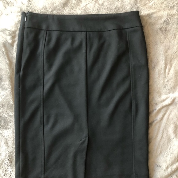 Olsen Europe Black Pencil Skirt Black And White Checkered Middle Panel Size 8 - Picture 12 of 15